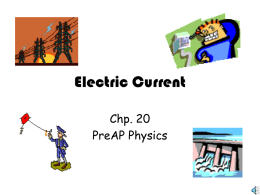 The electric current