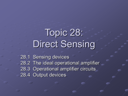 Ch 18A – Direct Sensing