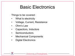 Basic Electronics - SEAS - University of Pennsylvania