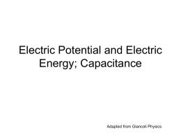 Electric Potential and Electric Energy