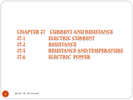 chapter27 Current and Resistance - Home