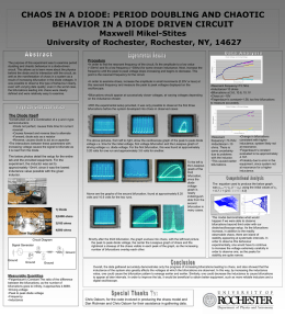 Poster: Chaos in a diode - Department of Physics and Astronomy