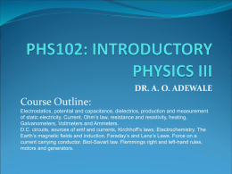 PHS102 Lecture 25 Sep 2014 DLI Block 2 2nd Floor