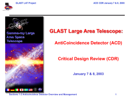 GLAST Proposal Review