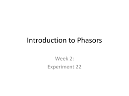Introduction to Phasors