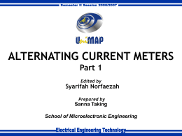 AC Meters - UniMAP Portal