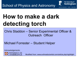 Dark Detecting Torch Presentation