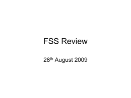 FSS Overview