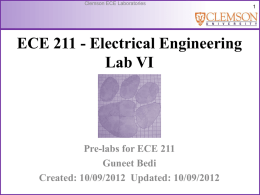 ECE211Prelabs2x - Clemson University