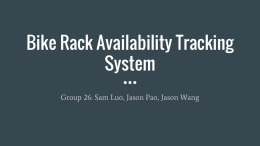 Bike Rack Availability Tracking System