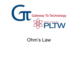 Ohm`s Law - panthertech
