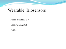 Wearable Biosensor presentation