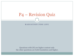 P4 * Revision Quiz