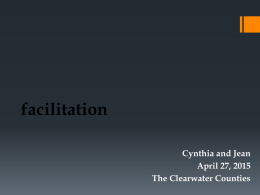 Facilitation - Clearwater COG