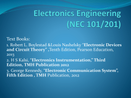 Electronics Engineering - Dronacharya College of Engineering