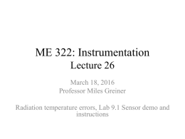 ME 322: Instrumentation Lecture 6