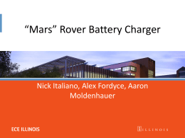 *Mars* Rover Battery Charger