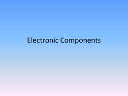 Electronic components presentation - Grade 9x