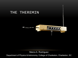 The Theremin - College of Charleston