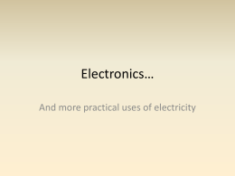 Electronics - wondersofscience