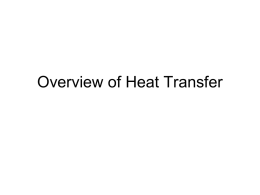 Overview of Heat Transfer