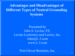 Power Point Presentation - Levine Lectronics and Lectric