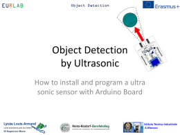 Object Detection by ultra sonic