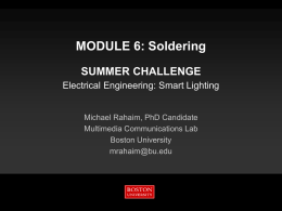 MODULE 6 Soldering a.. - Multimedia Communications Laboratory