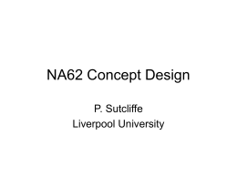 NA62 Concept Design