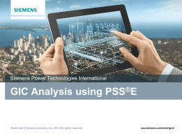 GIC Analysis using PSS®E