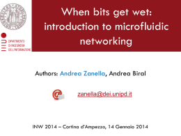 introduction to microfluidic networking