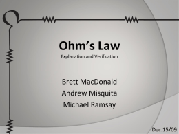 Ohm`s Law - comm