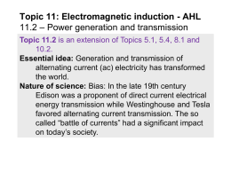 Topic 11: Electromagnetic induction