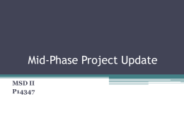 Mid-Phase Team Update