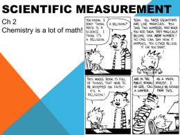 Ch 2 Measurements SI