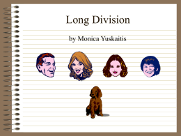 Long Division by Monica Yuskaitis