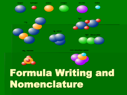 Formula writing