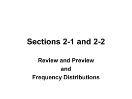 Sections 2-1 and 2-2 - Gordon State College