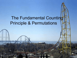 12.1 The Fundamental Counting Principal