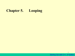 Chapter 5. Looping