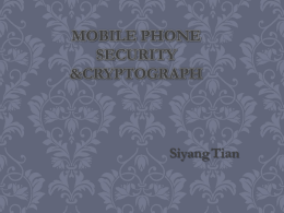 Mobile phone security &Cryptograph