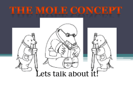 The Mole - Chemistry202013
