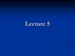 Lecture5 - IntroductionToComputing