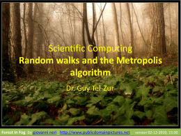 Random Walk and the Metropolis Algorithm - Guy Tel-Zur