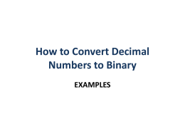 How to Convert Decimal to Binary