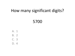 How many significant digits? 5700