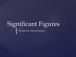 Significant Figures - science9-wmci