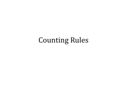 Counting Rules