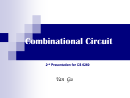 Combinational Circuits