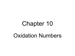 oxidation number